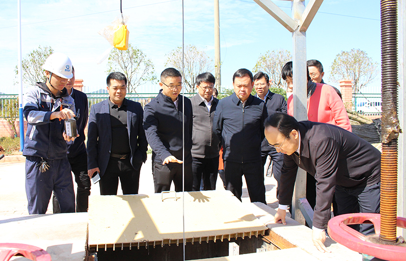 江西省生態(tài)環(huán)境廳黨組書記、廳長(zhǎng)徐延彬一行蒞臨挺進(jìn)環(huán)保和樂新村項(xiàng)目點(diǎn)視察調(diào)研